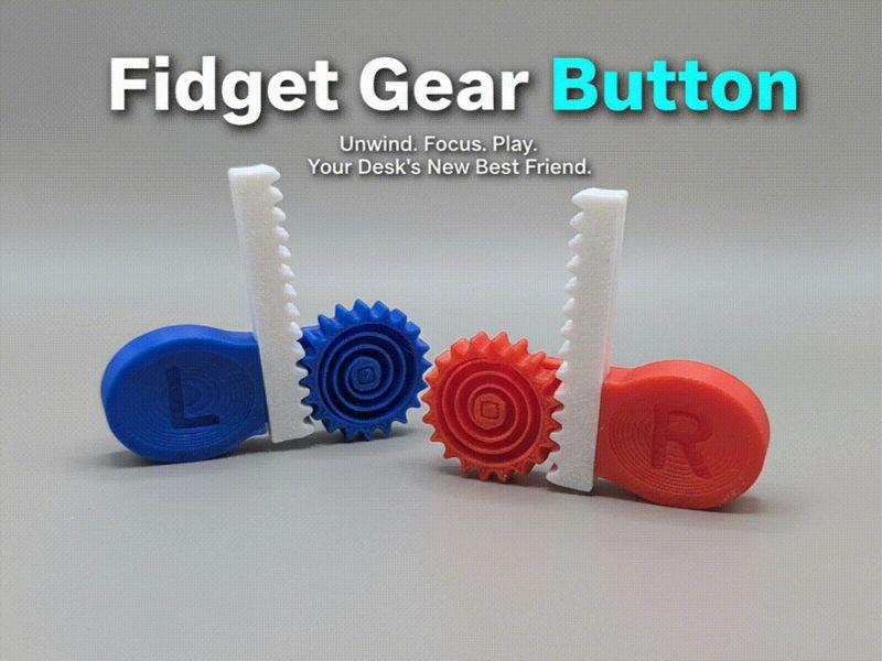 Fidget Gear Button