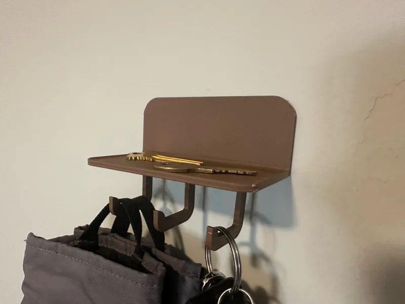 Simplistic Key Hanger - Uses 3M Command Strips