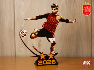 Spain's 2026 World Champion - Ferran Torres statue