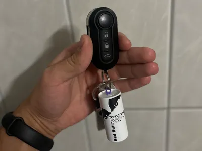 RedBull Keychain White Edition