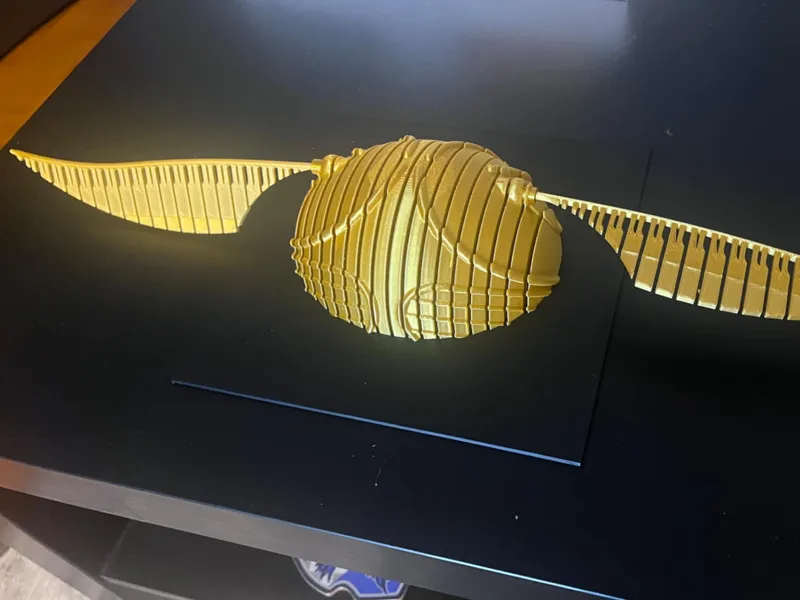 Golden Snitch Layered Sculpture wall art
