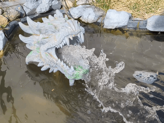 Dragon Fountain Working: 1/2 pvc adapter