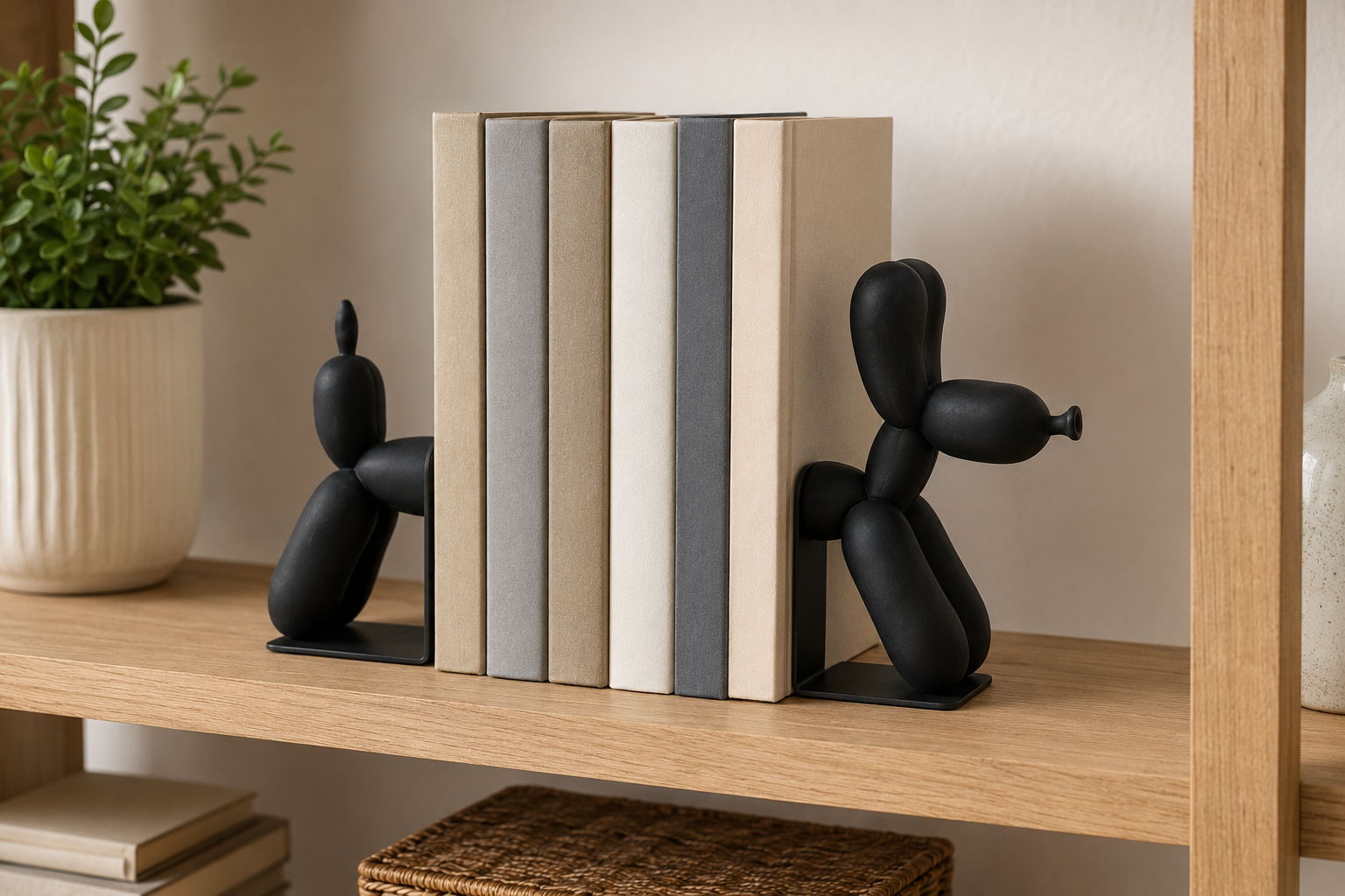 Miniatura 3 do modelo 3D balloon dog book end 
