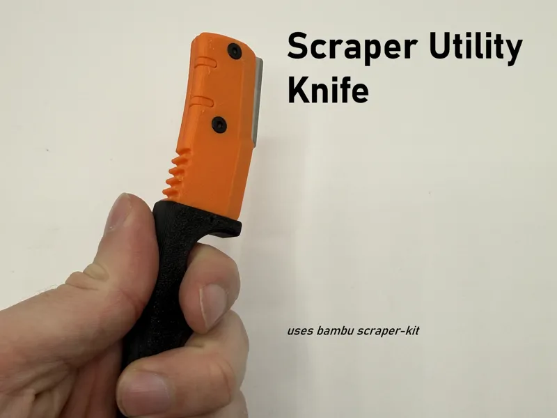Scraper Util Knife With Sheath - uses scraper kit