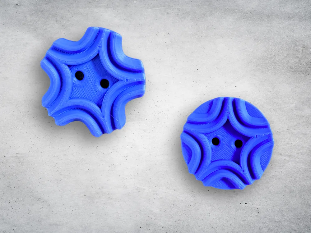 Curved Star Button - Free 3D Print Model - MakerWorld