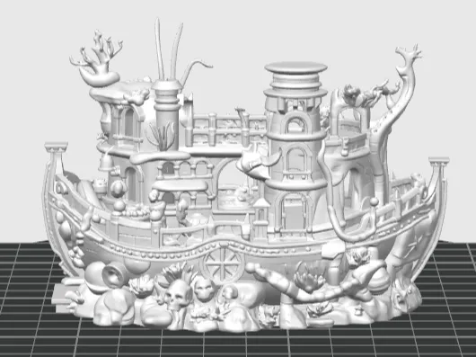 Aquarium piratship
