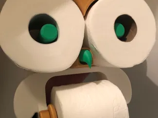 Toilet Paper Roll Holder - Owl