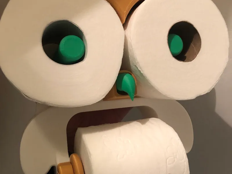 Toilet Paper Roll Holder - Owl