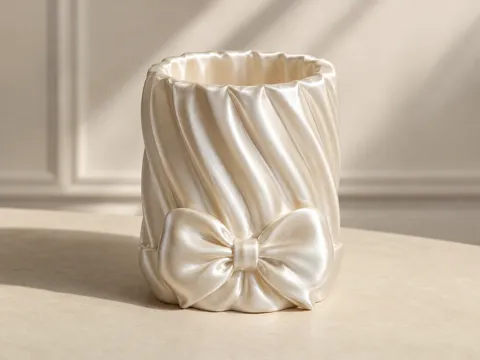 Modelo para impresión 3D: 丝带旋绕花瓶 — referencia de MakerWorld