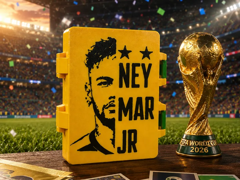 Porta Figurinhas Neymar Jr - 2 slots