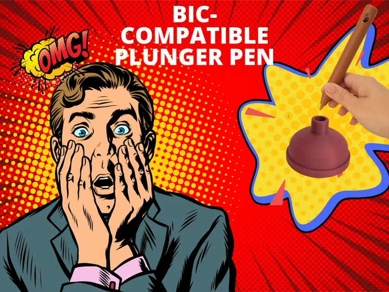Bic-Compatible Plunger Pen