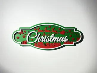 Christmas Road sign