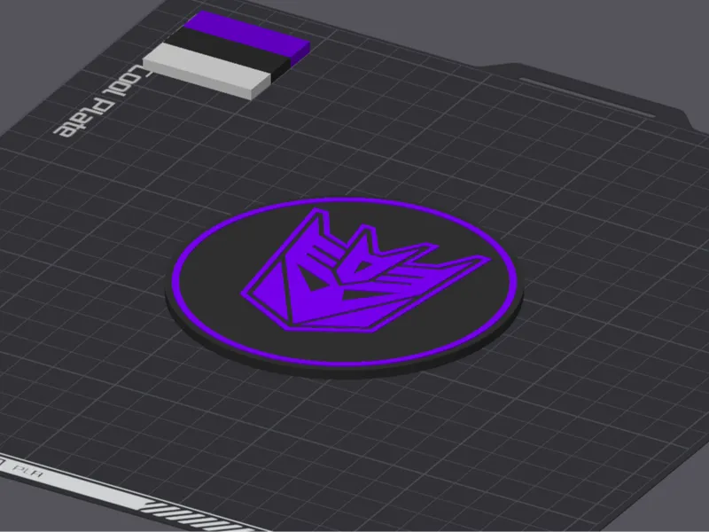 Decepticon logo drink coaster