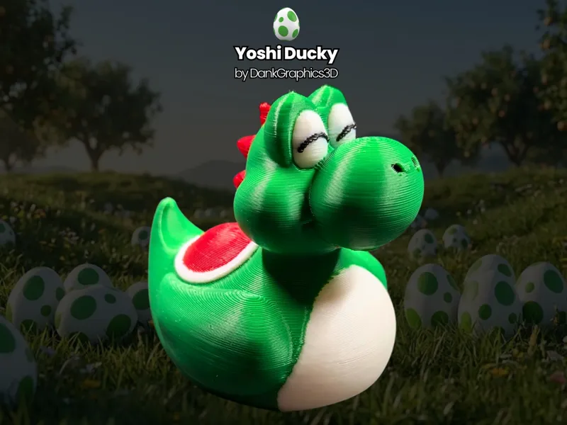 Print-In-Place Yoshi Ducky AMS Multicolored