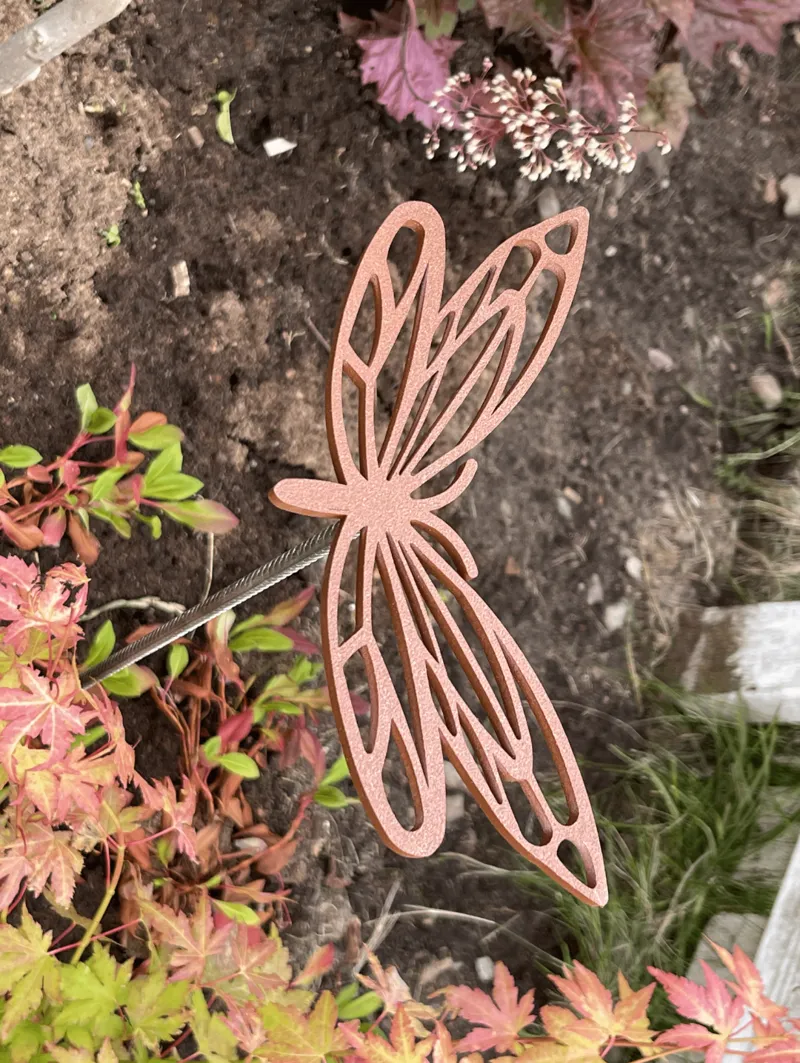 Rusted Butterfly on Stick