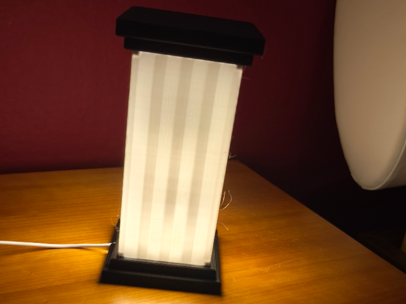 Greek column lamp