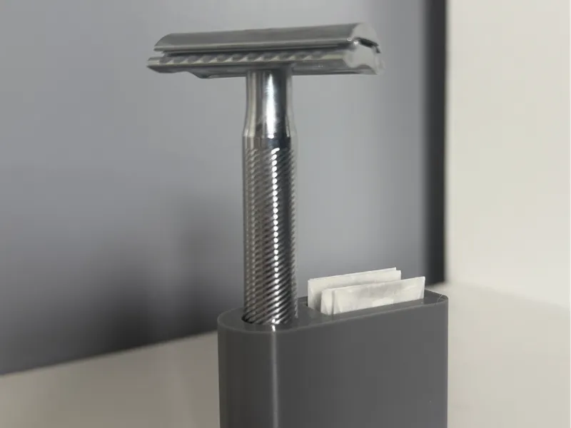 Safety Razor/blade holder bathroom organiser shave