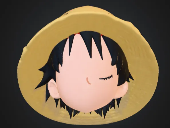 Luffy One Piece stilizzato