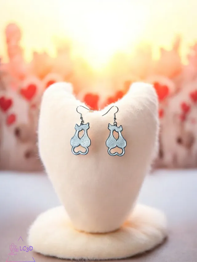 Lovely cats earrings