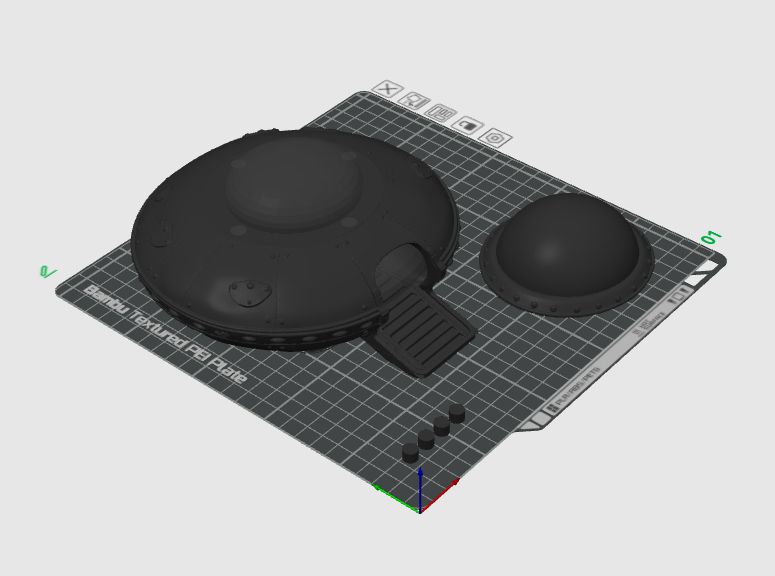 Miniatura 3 do modelo 3D UFO Versteck
