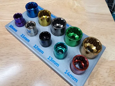 Pittsburg Pro 3/8 Drive 10pc 12pt Socket Holder