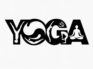 Yoga Word Art – 2D Wall Décor