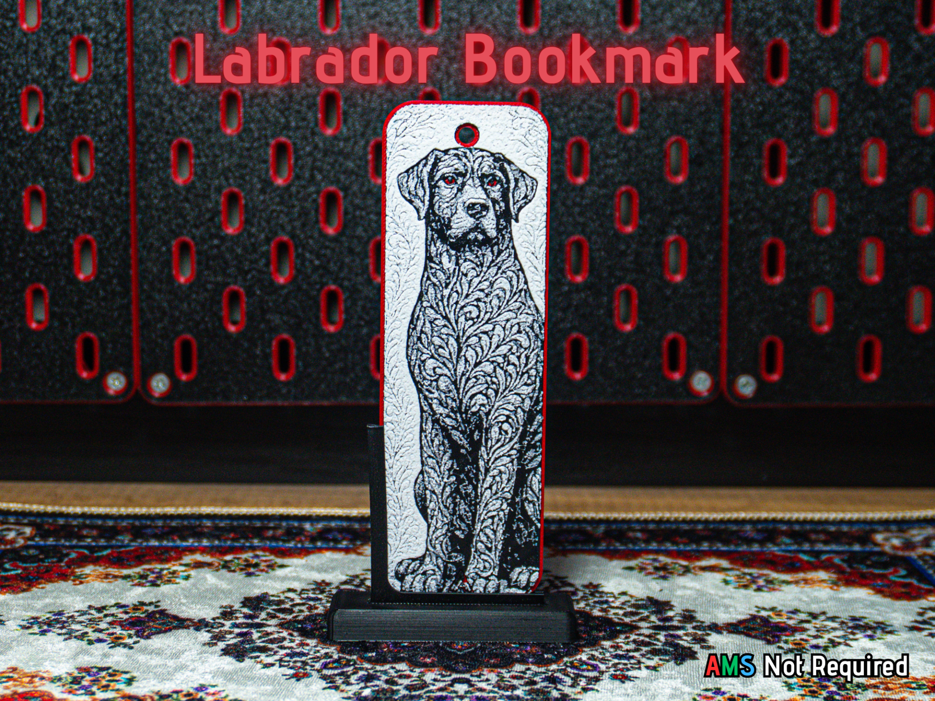 Ornamental  Dog (Labrador) - Hueforge Bookmark