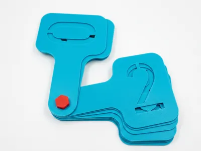 Number Stencils (0-9) with Handle & Storage Bolt