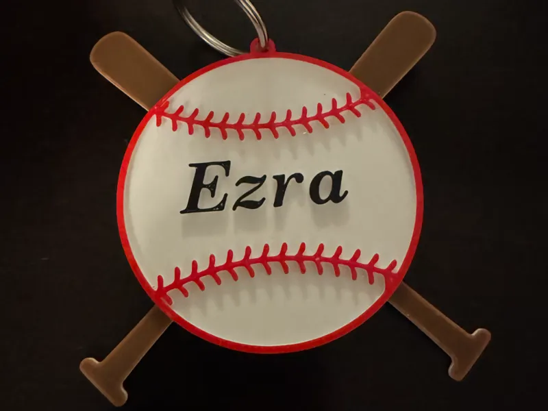 Baseball Keychain