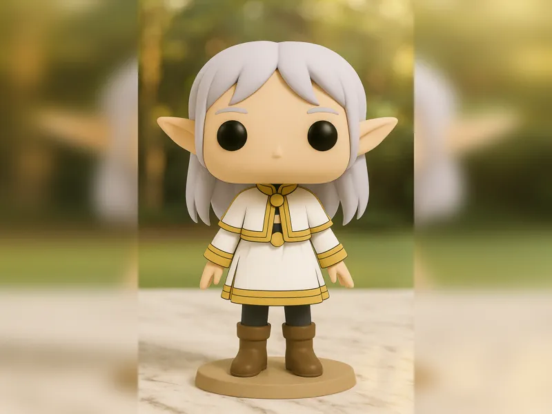 Frieren Chibi Pop Elf — Anime 3D Print Collectible