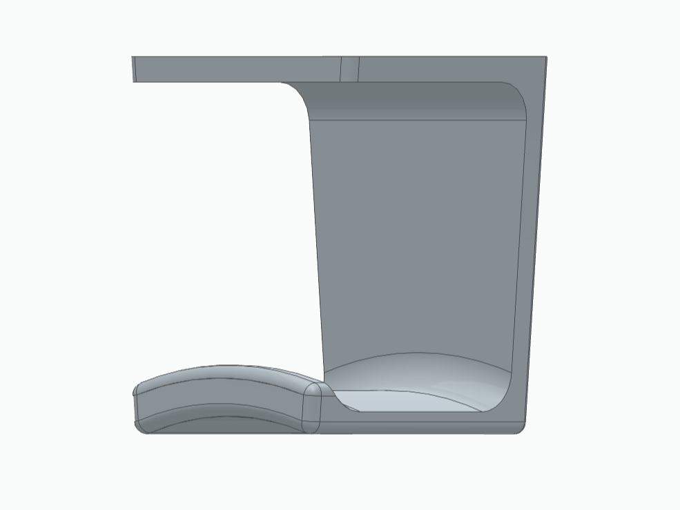 Minimal Under-Desk Headphone Holder