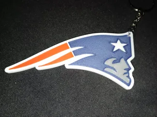 PATRIOTS LOGO KEYCHAIN