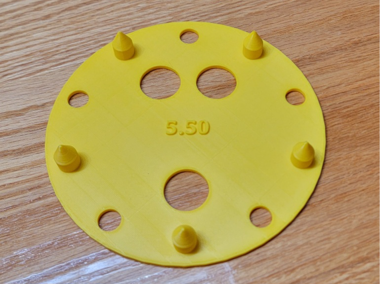 Wheel Bolt Pattern Check Tool 5 x 5.50"