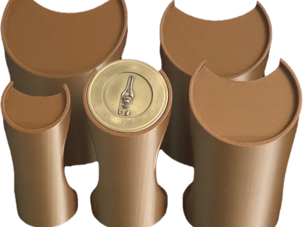 Socles présentoir pour pièces de monnaie