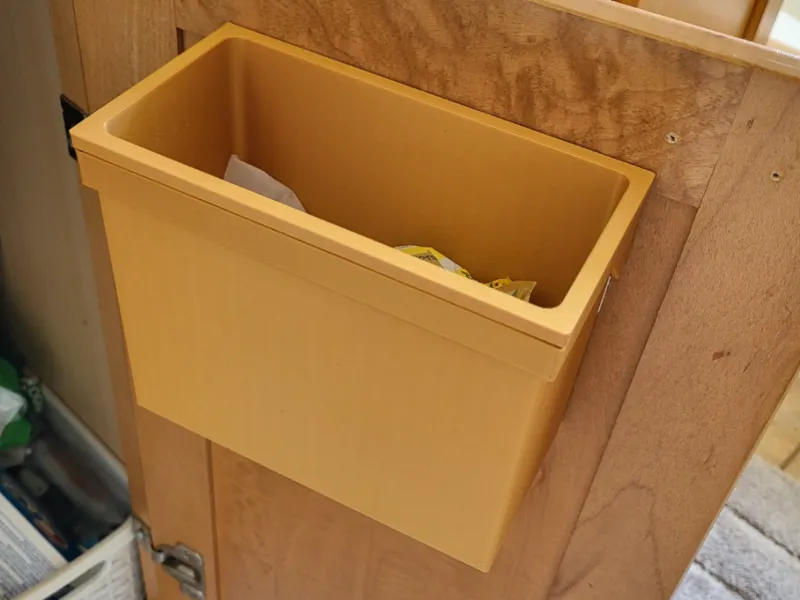 Removable Cabinet Trash Can (Command Strips)