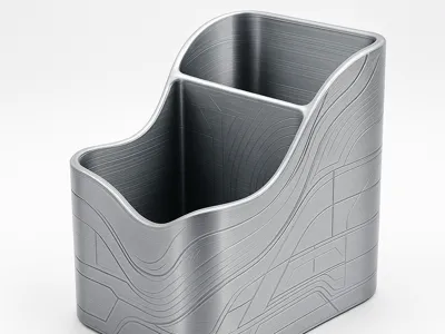 Cosmic Wave Organizer Box – Silver Surfer Inspired