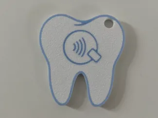 Tooth-Shaped NFC Keychain – Smart Business Card