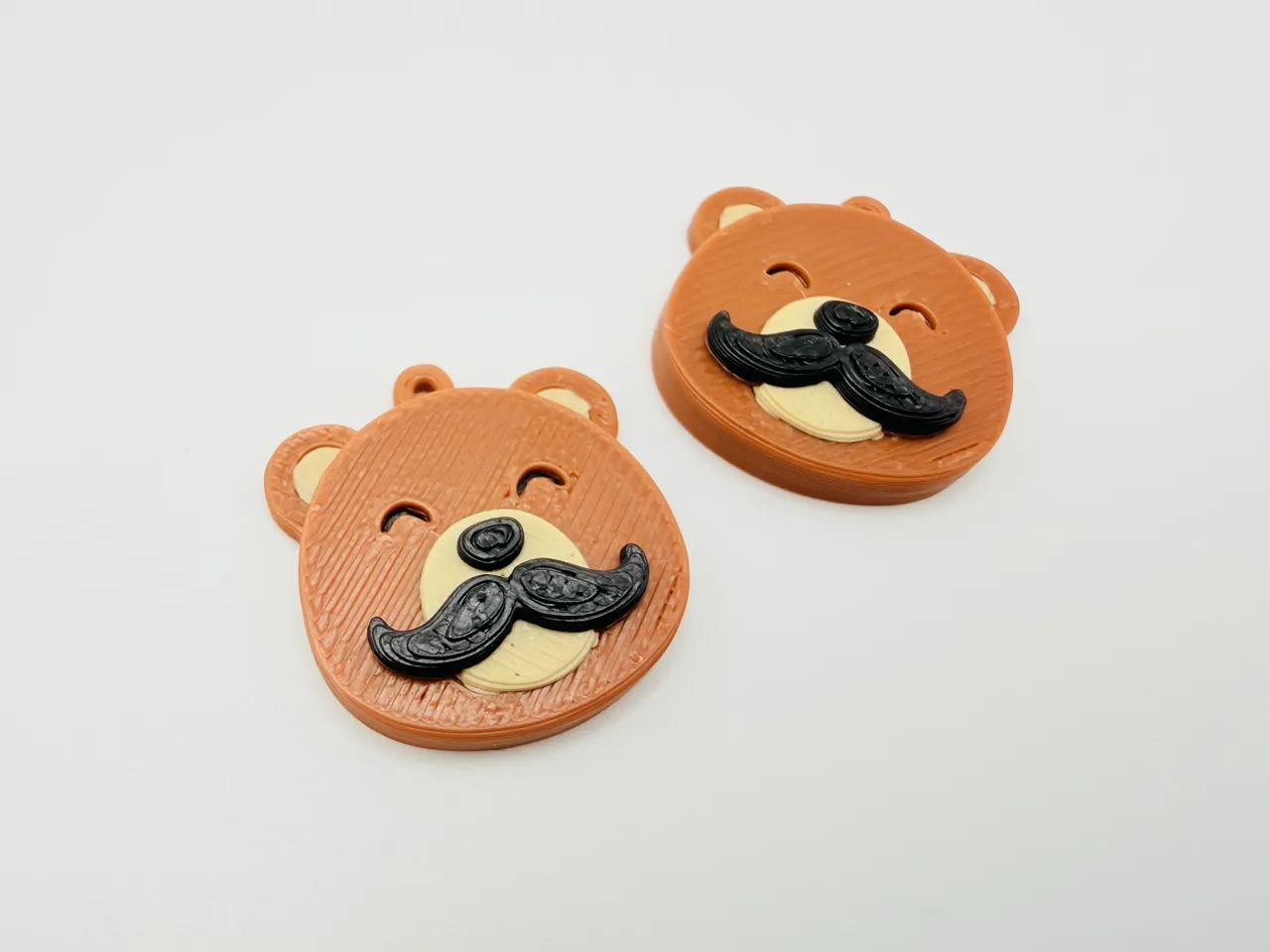 Dad Bear Mustache Earrings view 4