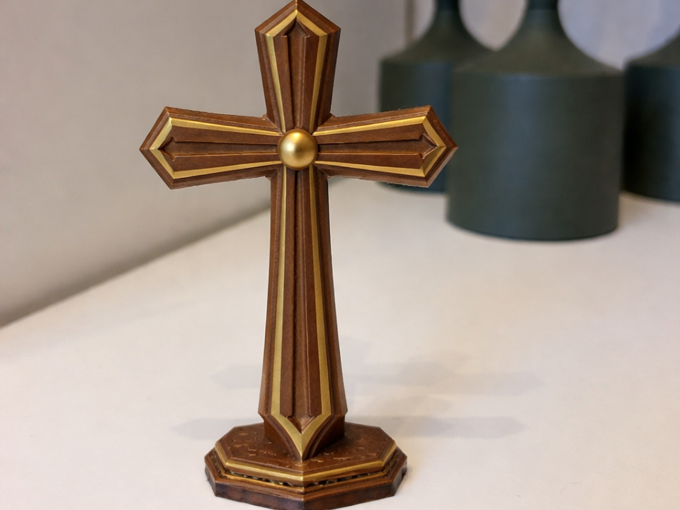 Modern Cross 3D Print – Minimalist Christian Decor