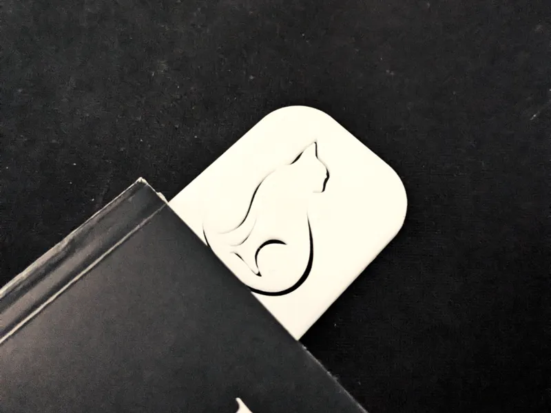 Lovely Cat Silhouette Bookmark