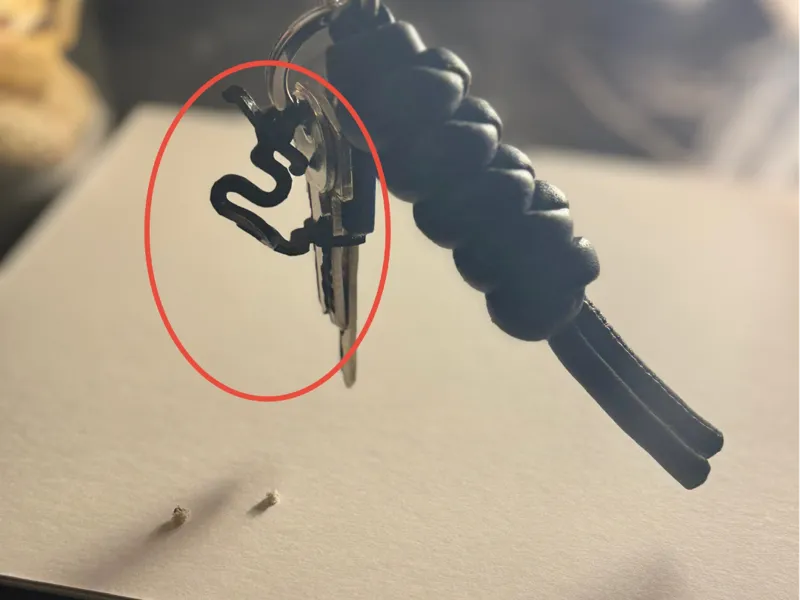 Keychain silencer carabiner