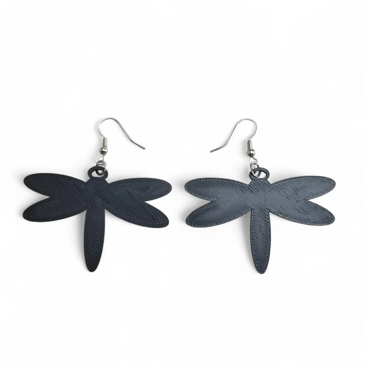 Libel shaped earrings view 3
