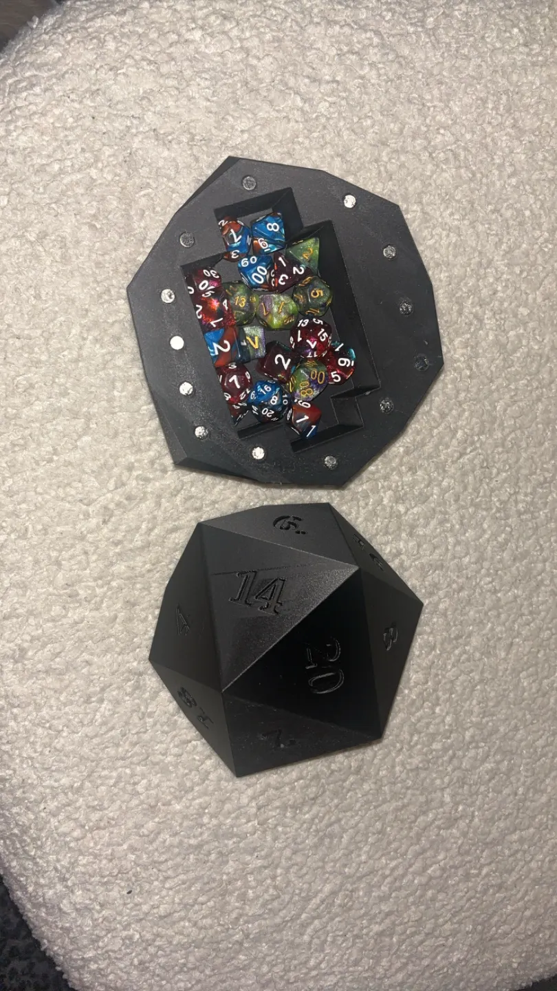D20 Dice Box(magnets required) by DunceTree MakerWorld: Download Free ...