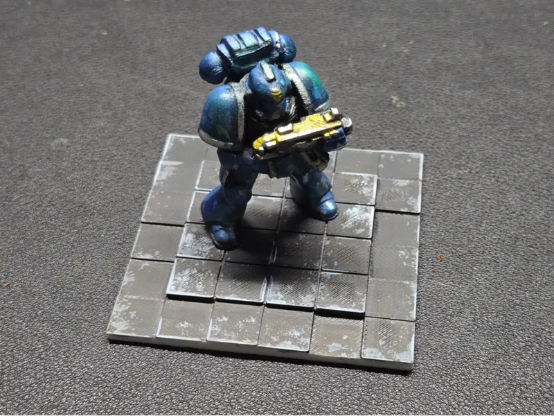 DnD Miniature Base: Clean Square Tiles