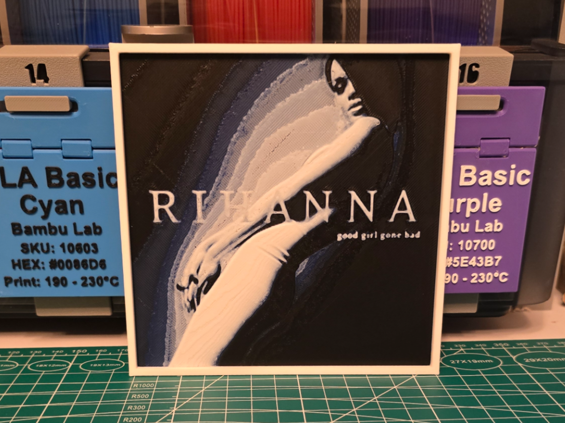 Rihanna "Good Girl Gone Bad" Album Art - Hueforge