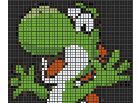 yoshi pixel puzzle