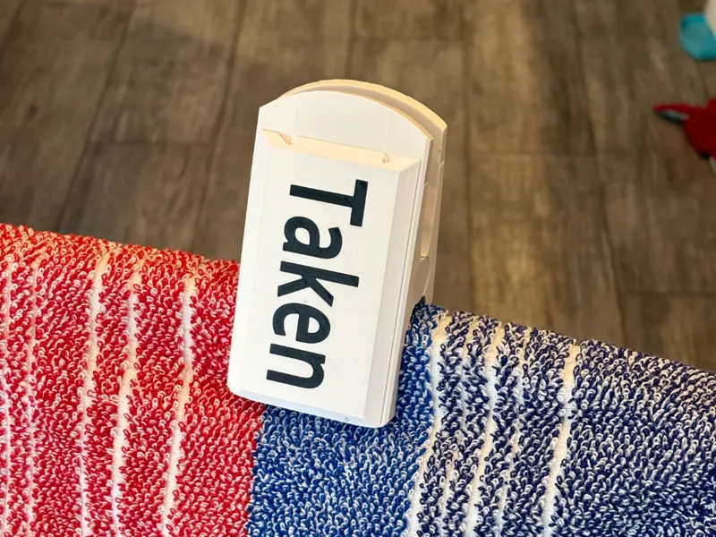 "Taken" Towel Clip