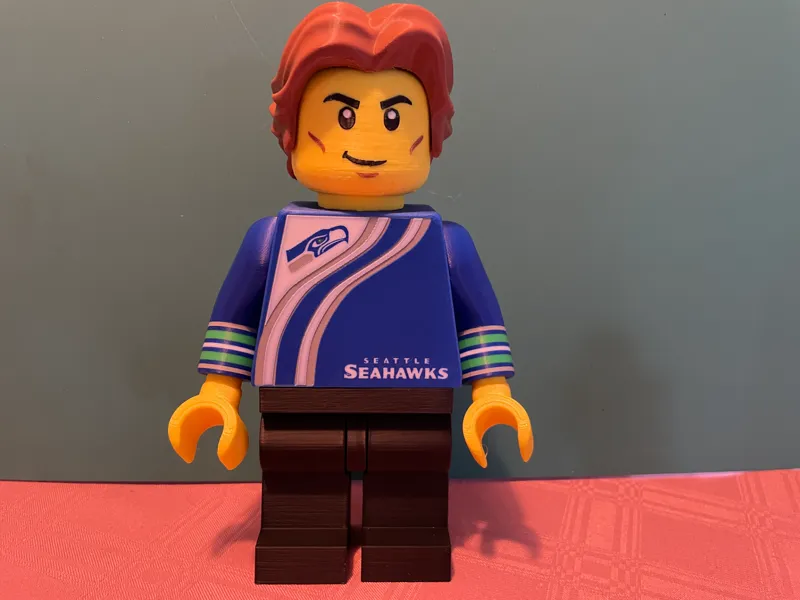 NFL Seattle Seahawks Fan 3 Big Brick Figure (6:1)