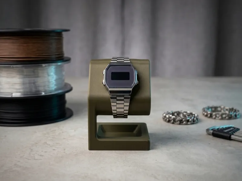 Minimalist Desktop Watch Display & EDC Tray