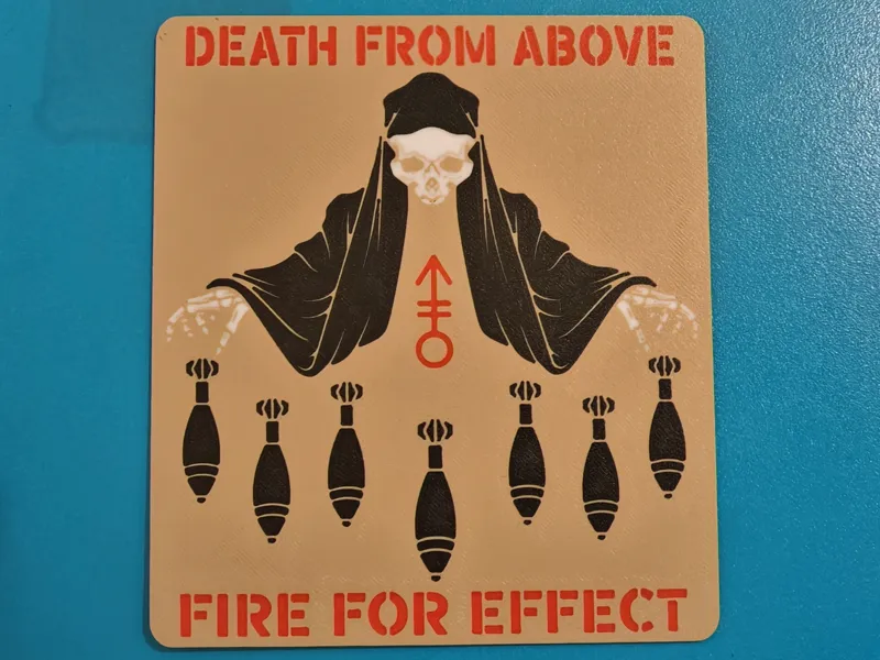 death from above mortar sign